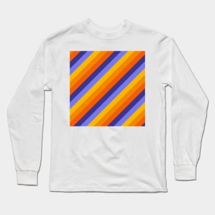 Striped - Porange Sunset Long Sleeve T-Shirt